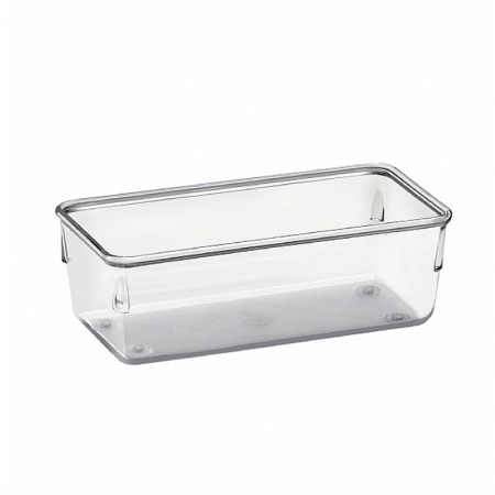 Organizador de gaveta retangular pequeno Cristal com 4 peças 971 - Acrimet