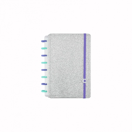 Caderno inteligente A5 Lets Glitter Silver 2.0 - CIA52139