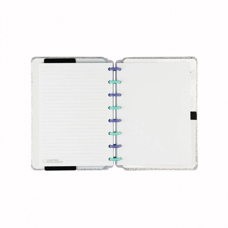 Caderno inteligente A5 Lets Glitter Silver 2.0 - CIA52139