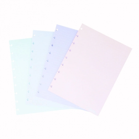 Bloco refil médio CandyColors pautado linha branca 90g com 40 folhas CIRM3035 - Caderno Inteligente