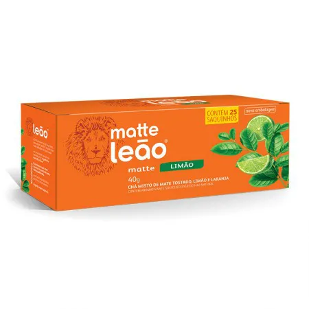 Chá matte limão - com 25 unidades - Matte Leão