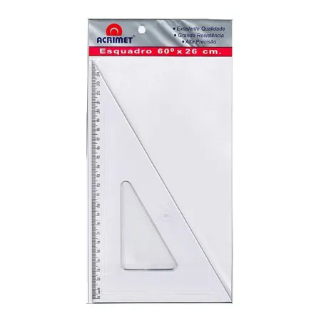 Esquadro poliestireno 26cm x 60 graus - 541 - Acrimet