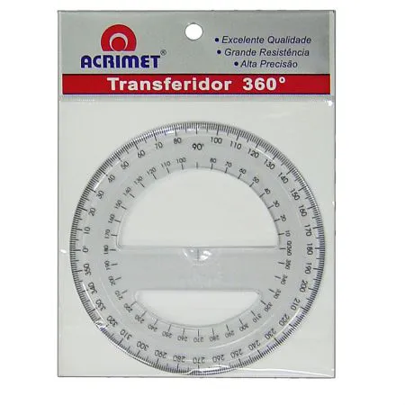 Transferidor poliestireno 360 graus - 552 - Acrimet
