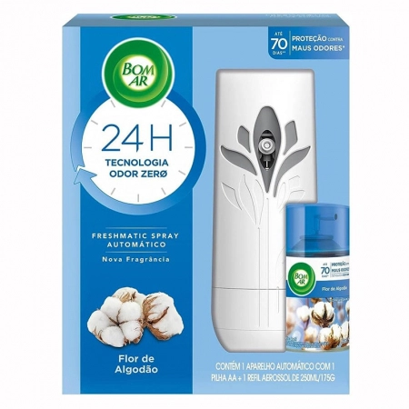 Bom Ar Air Wick Freshmatic Flor de Algodão aparelho+refil 250ml - Reckitt