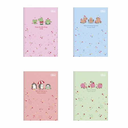 Caderno brochura capa dura 1/4 80 folhas Mellow - Tilibra
