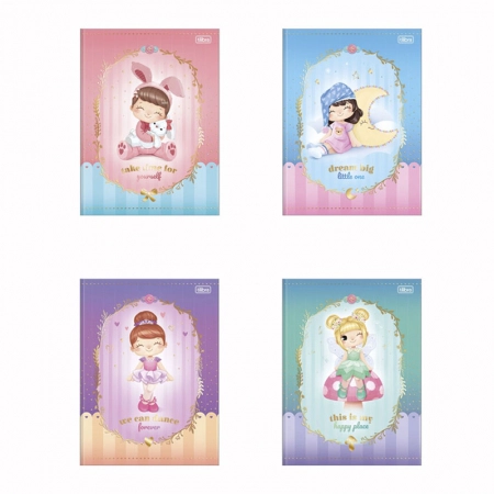 Caderno brochurão capa dura universitário 1x1 80 folhas La Liz - Tilibra