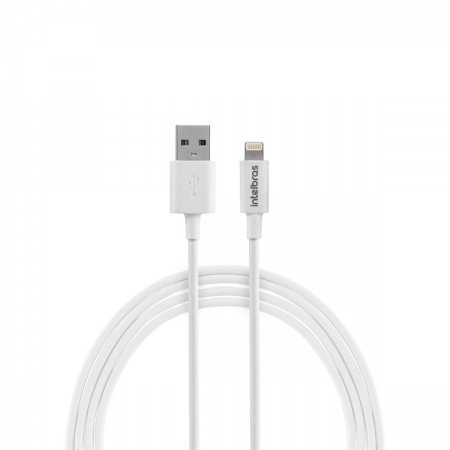 Cabo USB lightning para iPhone PVC Branco 1,2m EUAL12PB - Intelbras