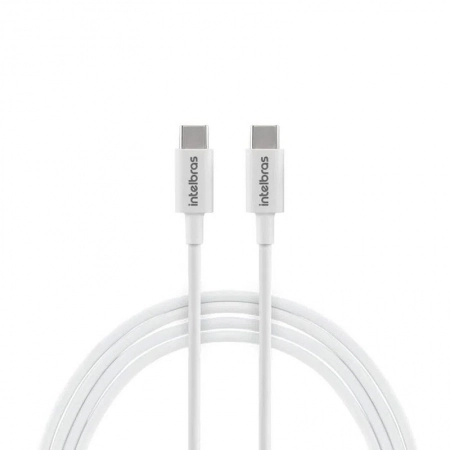 Cabo USB-C para USB-C PVC Branco 1,2m EUCC12PB - Intelbras