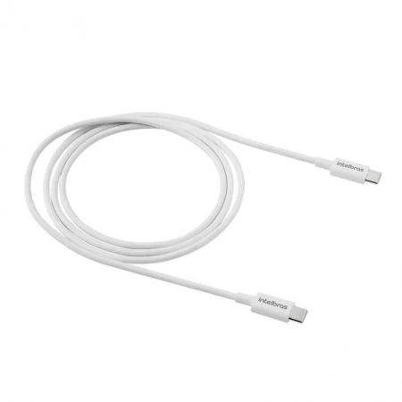Cabo USB-C para USB-C PVC Branco 1,2m EUCC12PB - Intelbras