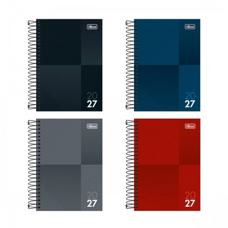 Agenda espiral diária Zip 2027 - Tilibra