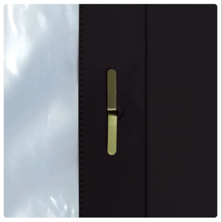 Pasta catálogo com visor 192 Preto 100 envelopes plástico - Dac