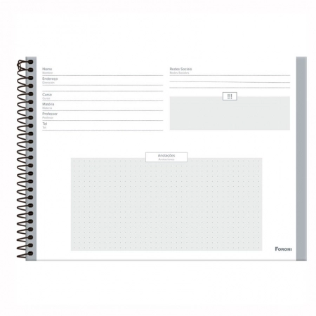 Caderno espiral capa dura cartografia 80 folhas Jujutsu Kaisen - Foroni