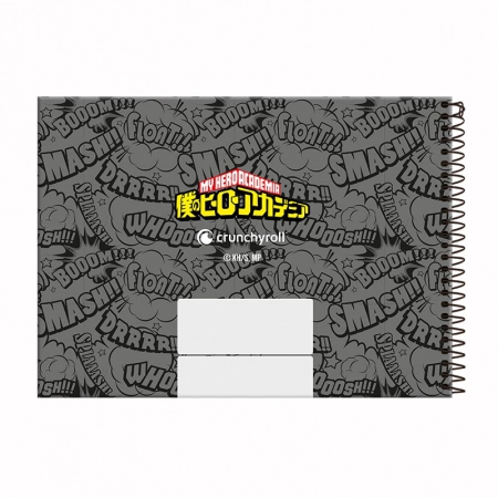 Caderno espiral capa dura cartografia 80 folhas My Hero Academia - Foroni
