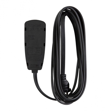 Extensão Sort 3 tomadas com 5 metros 2P+T 10A Preta DN1787 - Daneva