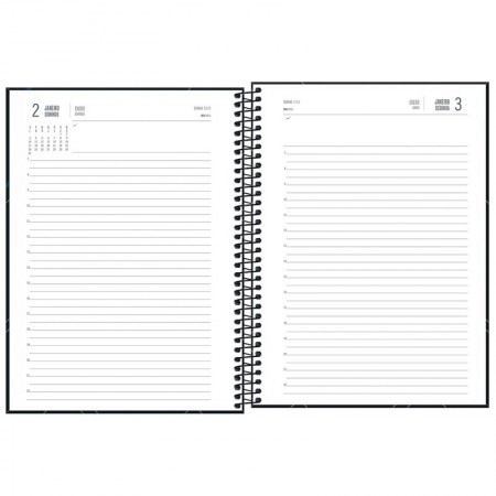 Agenda executiva espiral diária Spot 275x200mm 2026 - Tilibra