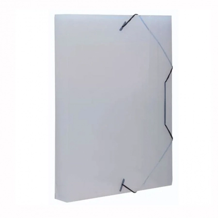 Pasta com aba elástico ofício lombo 55mm TopLine Cristal 0237.H - Dello