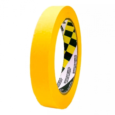 Fita crepe Amarela automotiva 24mm x 40m 765 - Adelbras
