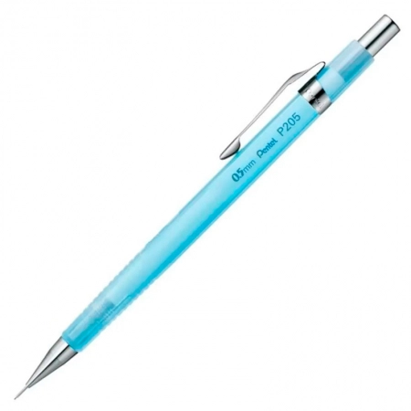 Lapiseira 0.5mm P205 Sharp Clena Azul Transparente - Pentel
