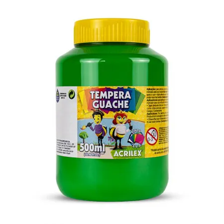 Tinta guache Verde Folha 500ml - 510 - Acrilex