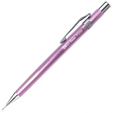 Lapiseira 0.9mm P209 Sharp Metallic Rosa Escuro - Pentel