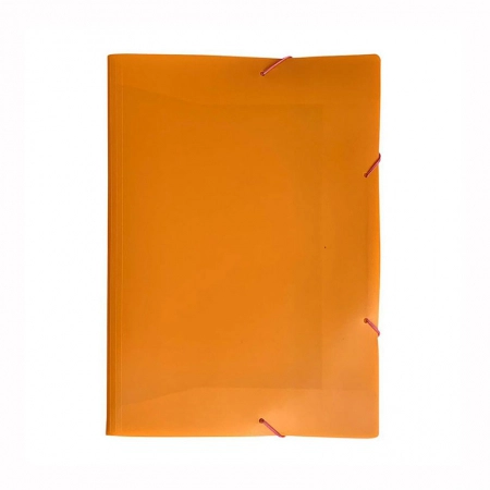 Pasta com aba elástico 1/2 ofício Full Color Laranja 0440.K - Dello