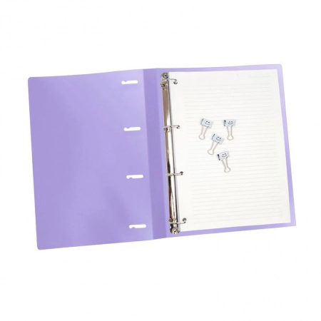 Fichário A4 com 4 argolas Full Color Roxo 5037.R - Dello