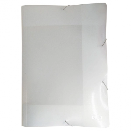 Pasta com aba elástico ofício TopLine Perolizada Cristal 0443.H - Dello