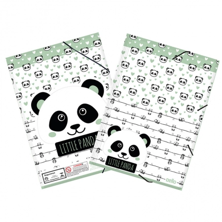 Pasta com aba elástico A4 Panda Verde 0272.02 - Dello