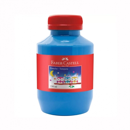 Tinta guache Azul Claro 250ml - Faber-Castell