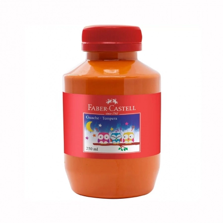 Tinta guache Laranja 250ml - Faber-Castell