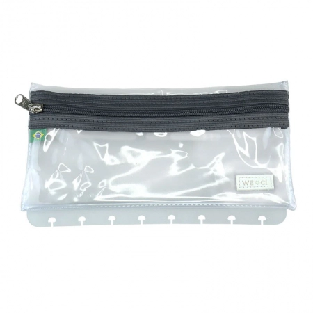 Estojo escolar Crystal Cool Grey CIEI1011 - Caderno Inteligente