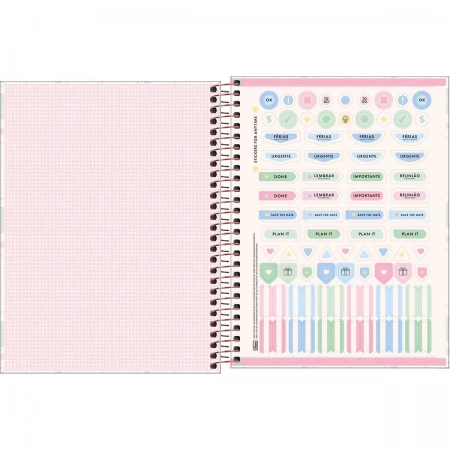 Caderno espiral capa dura colegial 10x1 160 folhas Soho - Tilibra
