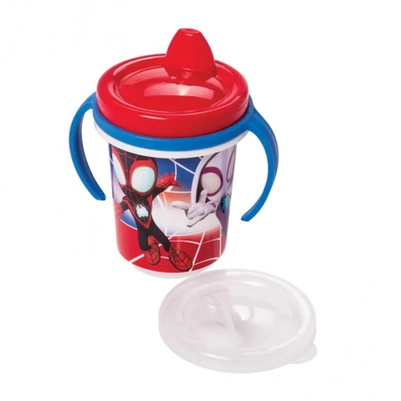 Caneca plástica 330ml Trio Homem-Aranha - Plasútil
