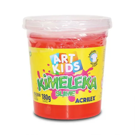 Kimeleka Slime Art Kids 180g Vermelho 555 - Acrilex