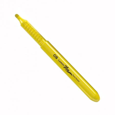 Pincel marca texto Lumini Flex Amarelo Neon - Cis