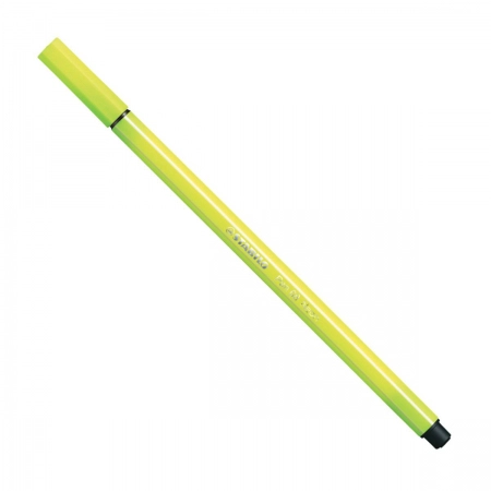 Caneta hidrográfica Ponta Sintética 68/024 - Amarelo Fluorescente - Stabilo