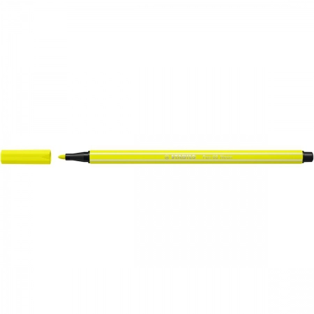 Caneta hidrográfica Ponta Sintética 68/024 - Amarelo Fluorescente - Stabilo