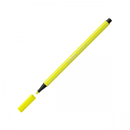 Caneta hidrográfica Ponta Sintética 68/024 - Amarelo Fluorescente - Stabilo