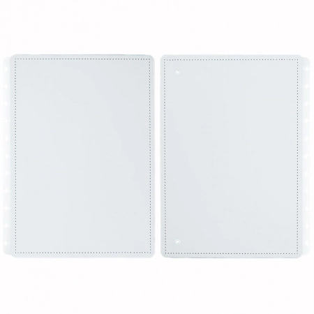 Capa e contra-capa grande All White CICG4062 - Caderno Inteligente