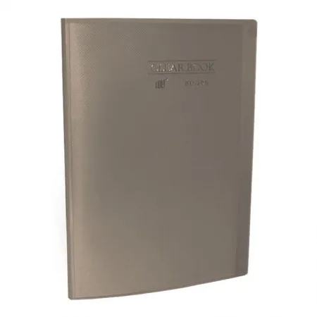 Pasta catálogo transparente ofício Fumê BD20S/FM com 20 plásticos - Yes