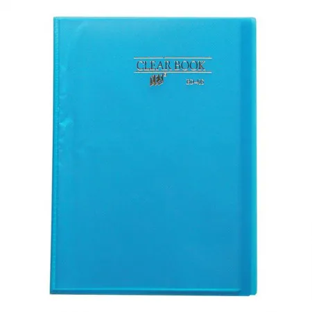 Pasta catálogo transparente ofício Azul BD40S/AZ com 40 plásticos - Yes