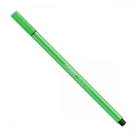 Caneta hidrográfica Ponta Sintética 68/033 - Verde Fluorescente - Stabilo
