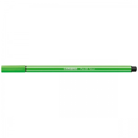 Caneta hidrográfica Ponta Sintética 68/033 - Verde Fluorescente - Stabilo