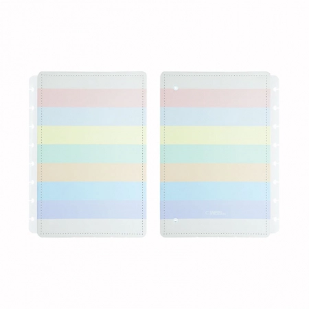 Capa e contra-capa A5 Arco-Íris Pastel CICA2060 - Caderno Inteligente