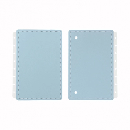 Capa e contra-capa A5 Azul Pastel CICA2079 - Caderno Inteligente