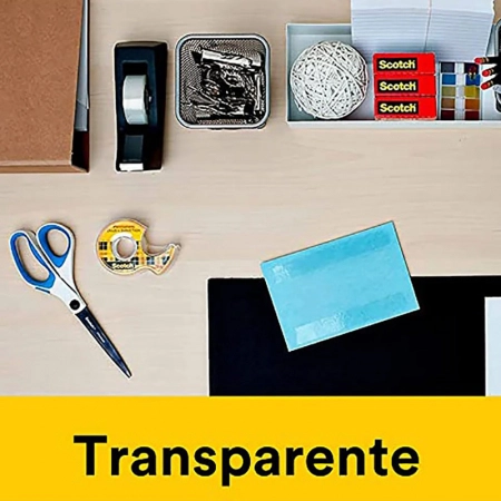 Fita dupla face Scotch com suporte 12,7mm x 6,3m - 3M