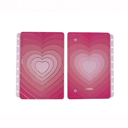 Capa e contra-capa A5 Golden Love CICA2122 - Caderno Inteligente