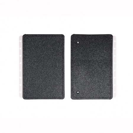 Capa e contra-capa A5 Lets Glitter Neon Black CICA2135 - Caderno Inteligente