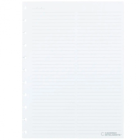 Bloco refil grande anotação 2 colunas pautado 90g com 50 folhas - CIRG4036 - Caderno Inteligente