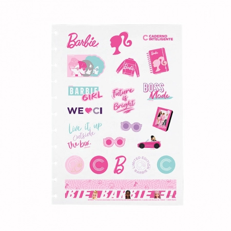 Adesivo para caderno inteligente Barbie grande - CIFA1028